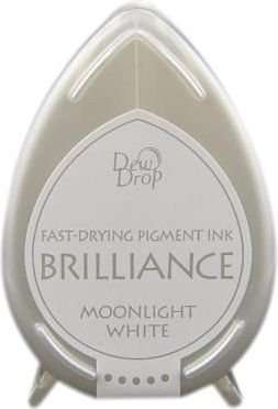 Tsukineko Brilliance Dew Drop Ink Pad - Moonlight White