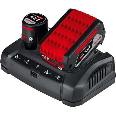 Bosch GAX 18V-30 Professional Charger (Multi-Voltage)(Black)