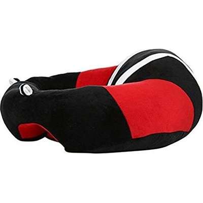 4AKid Plush Baby Chair (Black & Red)