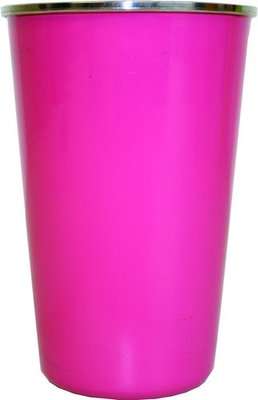 Leisure Quip Stainless Steel Tumbler with Rolled Edge (330ml) (Cherise Pink)