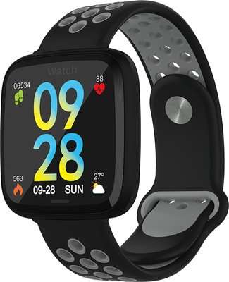 Smart Watch Heart Rate Monitor Tracker Fitness Sports Watch F15/ Y6 - Black & Grey