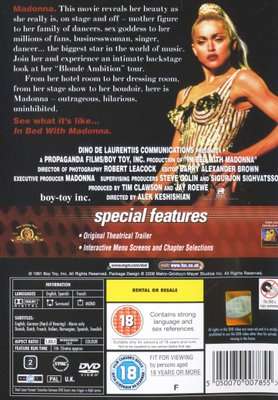 In Bed With Madonna (English, Spanish, French, DVD)
