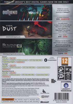 Ubisoft Triple Pack: Beyond Good & Evil HD, From Dust and Outland (XBox 360, DVD-ROM)