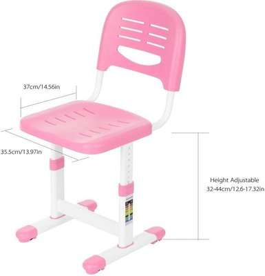 My Desk Ergonomic Study Desk & Chair with Paper Roll (Pink)