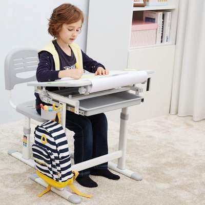 My Desk Ergonomic Study Desk & Chair with Paper Roll (Pink)