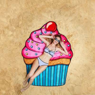 Big Mouth Inc Cupcake Beach Blanket