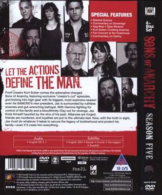 Sons Of Anarchy - Season 5 (DVD, Boxed set)