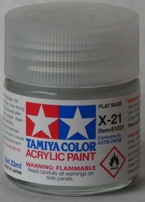 Tamiya X-21 Flat Base (Acrylic Model Paint)