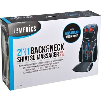 Homedics 2 In 1 SensaTouch Back Massager with Seat Vibrator