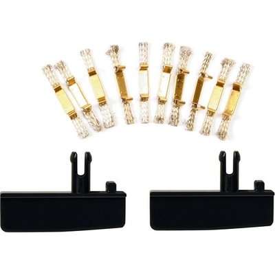 Carrera 8 Contact Brushes + 2 Black Guide Keels (Standard)