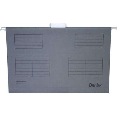 Bantex B3470 Suspension Files (Foolscap)(Grey)(25 Pack)