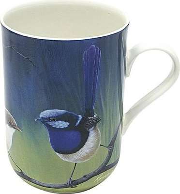 Maxwell & Williams Birds of the World Katherine Castle Mug (300ml) (Superb Fairy-Wrens)