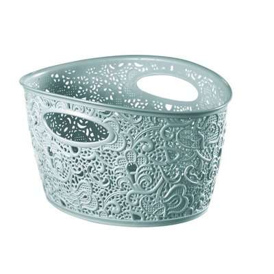 Curver Victoria Medium Storage Basket (Misty Blue)