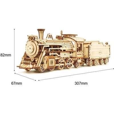 Robotime ROKR Scale Model Vehicle - Prime Steam Express (1:80 Scale)(308 Pieces)