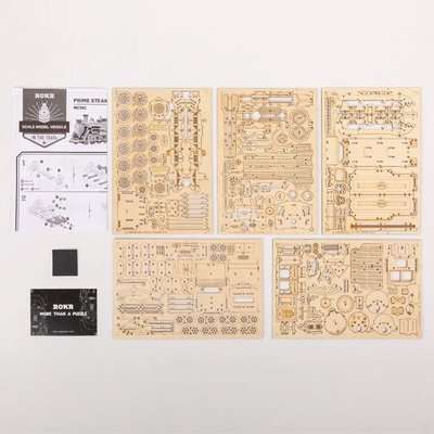 Robotime ROKR Scale Model Vehicle - Prime Steam Express (1:80 Scale)(308 Pieces)
