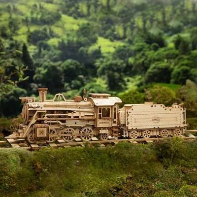 Robotime ROKR Scale Model Vehicle - Prime Steam Express (1:80 Scale)(308 Pieces)