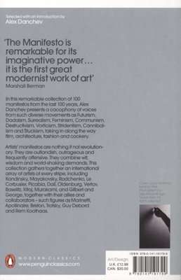 100 Artists' Manifestos - From the Futurists to the Stuckists (Paperback)