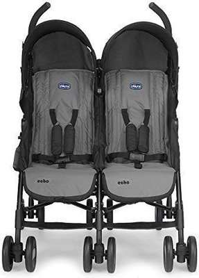 Chicco Echo Twin Complete Stroller (Coal)
