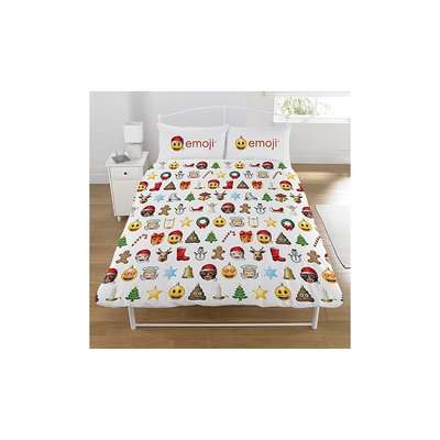 Emoji Christmas Reversible Duvet Cover (Double)