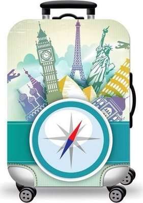 Medium Suitcase Cover - Compass (55 x 46 x 28 cm)