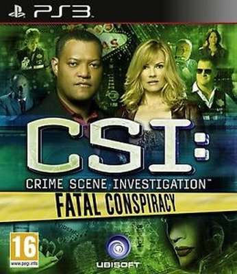 CSI: Crime Scene Investigation: Fatal Conspiracy (PlayStation 3, DVD-ROM)