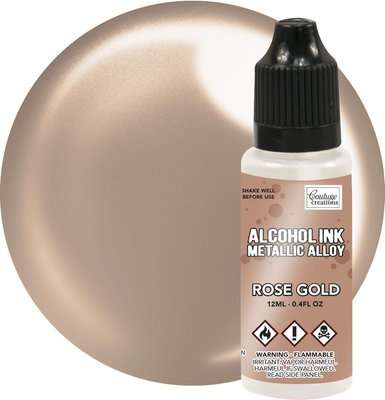 Couture Creations Alcohol Ink - Metallic Alloy - Rose Gold (12ml)