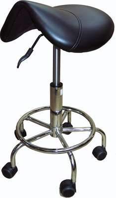 Saddle Cutting Stool with Gas Lift (Black)