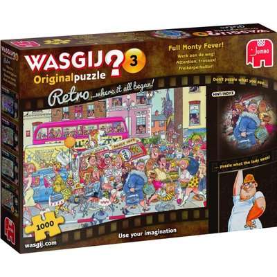 Jumbo Wasgij Original Retro 3 Puzzle - Full Monty Fever! (1000 Piece)