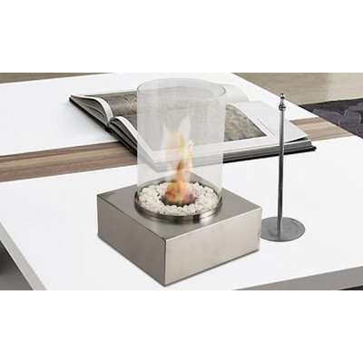 Fine Living Round Ethanol Burner (Silver)