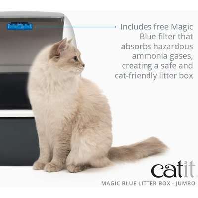 Catit Magic Blue Litter Box (Jumbo)
