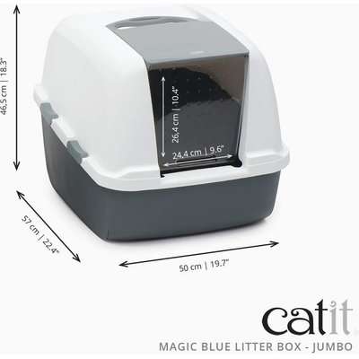 Catit Magic Blue Litter Box (Jumbo)