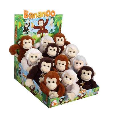 Gipsy Plush Bananoo Monkeys With Sound (18cm | Supplied pack may vary)