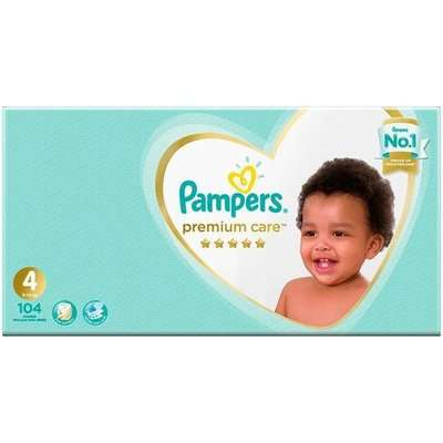 Pampers Premium Care Disposable Nappies (Size 4)(104's)(Mega Pack)