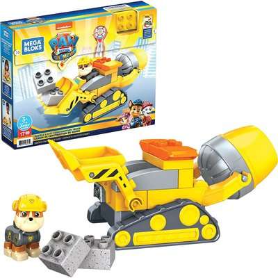 Mega Bloks PAW Patrol: The Movie - Rubble's City Construction Truck Set (17 Pieces)