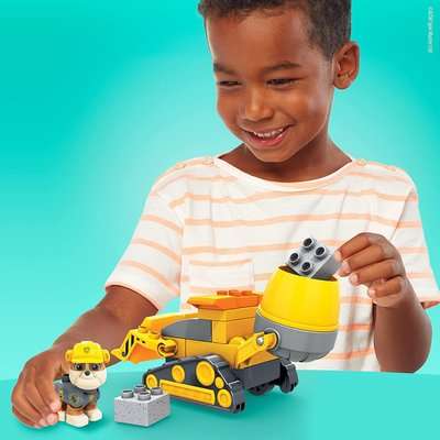 Mega Bloks PAW Patrol: The Movie - Rubble's City Construction Truck Set (17 Pieces)