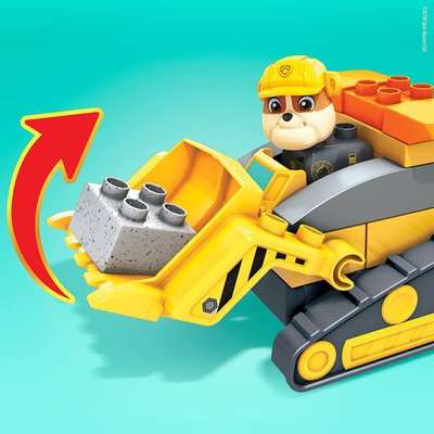 Mega Bloks PAW Patrol: The Movie - Rubble's City Construction Truck Set (17 Pieces)