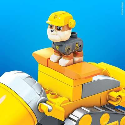 Mega Bloks PAW Patrol: The Movie - Rubble's City Construction Truck Set (17 Pieces)