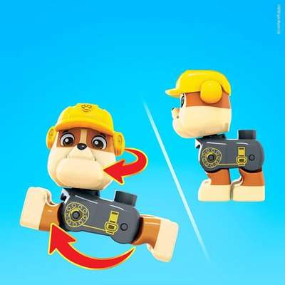 Mega Bloks PAW Patrol: The Movie - Rubble's City Construction Truck Set (17 Pieces)