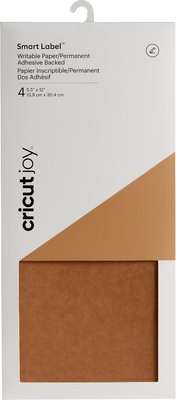 Cricut Joy Smart Labels (14 x 30cm)(4 Pack)(Kraft Brown) - Compatible with Cricut Joy