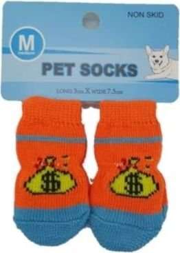 4APet Medium Non-Skid Pet Socks - Boy (Assorted Designs - Supplied May Vary)
