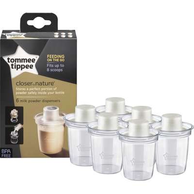 Tommee Tippee - Closer to Nature Milk Powder Dispenser (6 Pack)