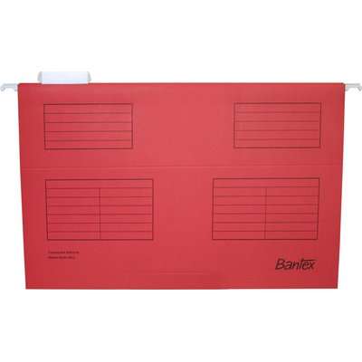 Bantex B3470 Suspension Files (Foolscap)(Red)(25 Pack)