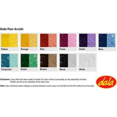 Dala Flow Acrylic Paint (250ml)(Yellow)