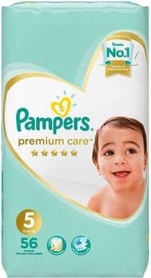 Pampers Premium Care Disposable Nappies (Size 5)(56's)(Jumbo Pack)