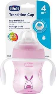 Chicco Transition Cup (4m+ | Pink | 200ml)