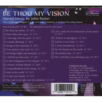 Be Thou My Vision  (CD)
