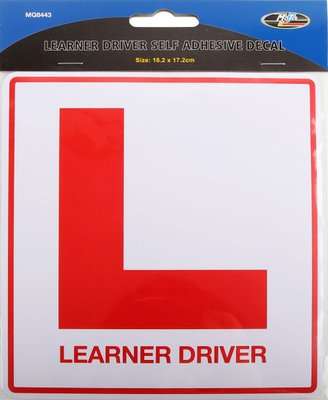 Motoquip Learner Driver  Sticker