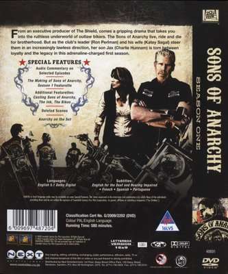 Sons Of Anarchy - Season 1 (DVD, Boxed set)