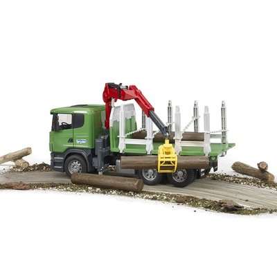 Bruder SCANIA R-Series Timber Truck with Loading Crane (1:16)