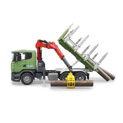 Bruder SCANIA R-Series Timber Truck with Loading Crane (1:16)